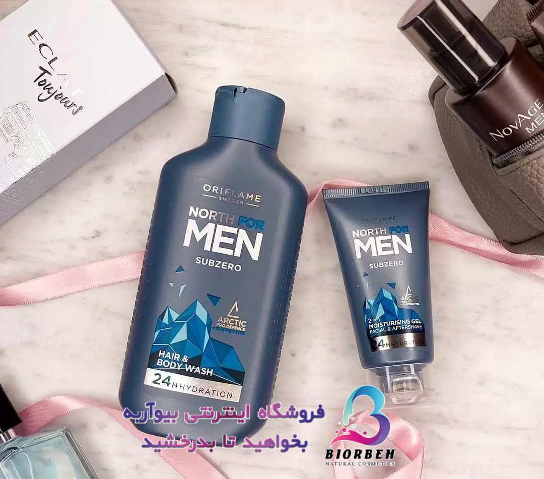 شامپو مو و بدن مردانه نورث فورمن سابزیرو North For men subzero کد مرجع: 35878❤️