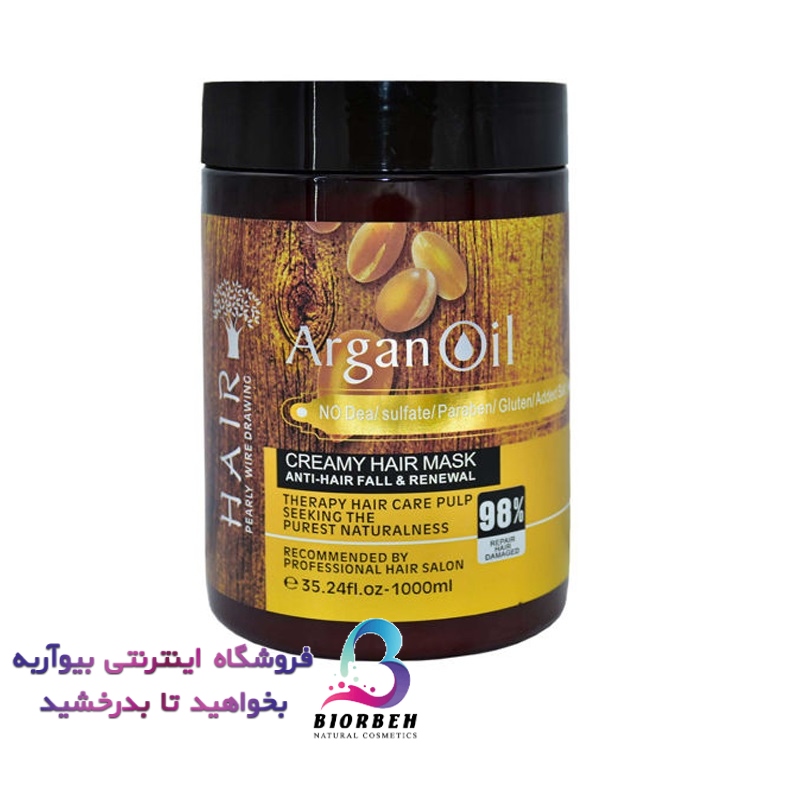 ماسک مو فری سولفات و ضد ریزش روغن ارگان میگ Mige Mask