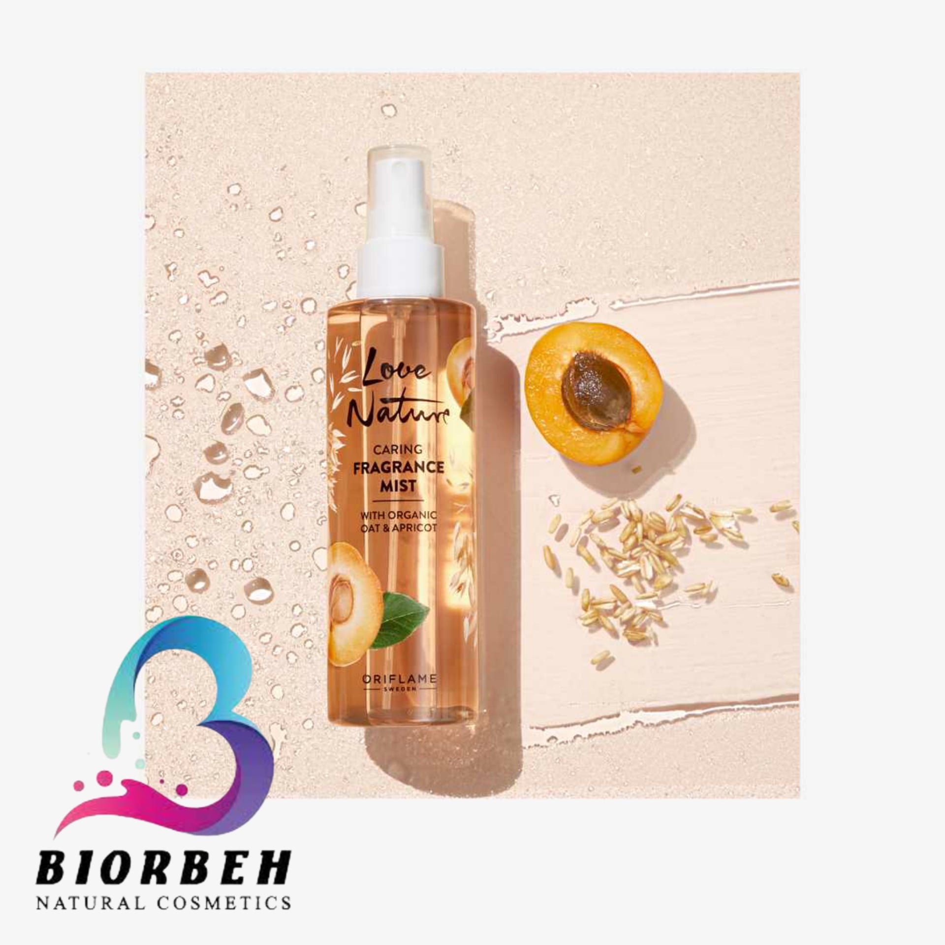 Barley and Apricot Launiture Mist3 اسپری بدن معطر لاونیچر جو وزردآلو،اسپری بدن معطر اوریفلیم جو وزردآلو،اسپری بدن معطر جو وزردآلو