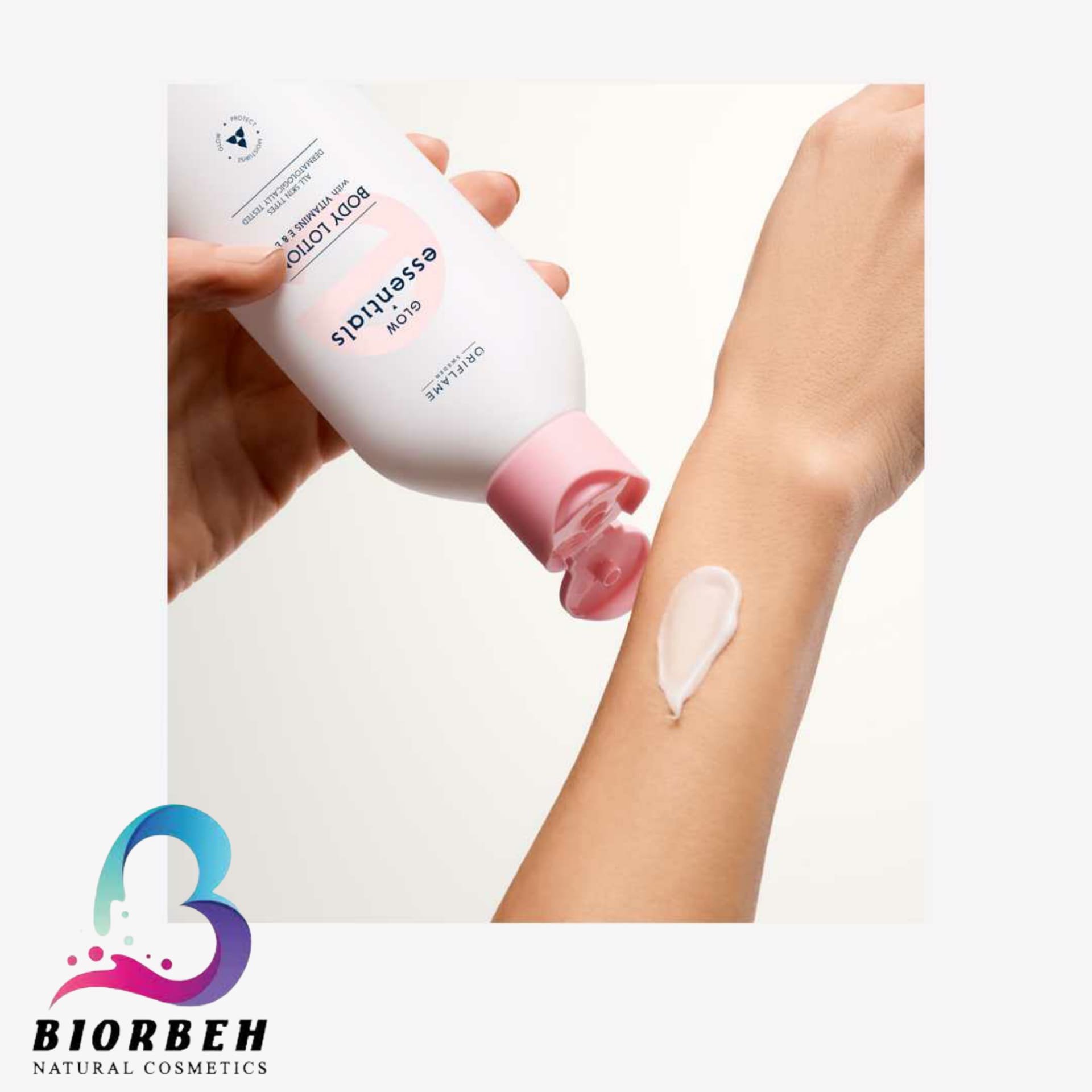 Essentials throat vitamin lotion code 43907 شاور ژل ویتامینه اوریفلیم مناسب انواع پوست