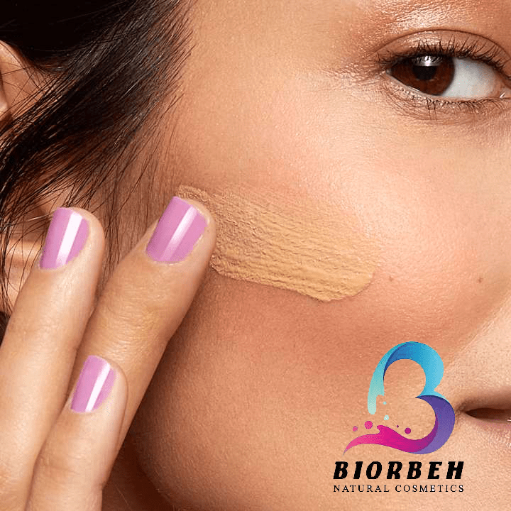 نشست کرم پودر آنکالر بی بی بر روی پوست صورت