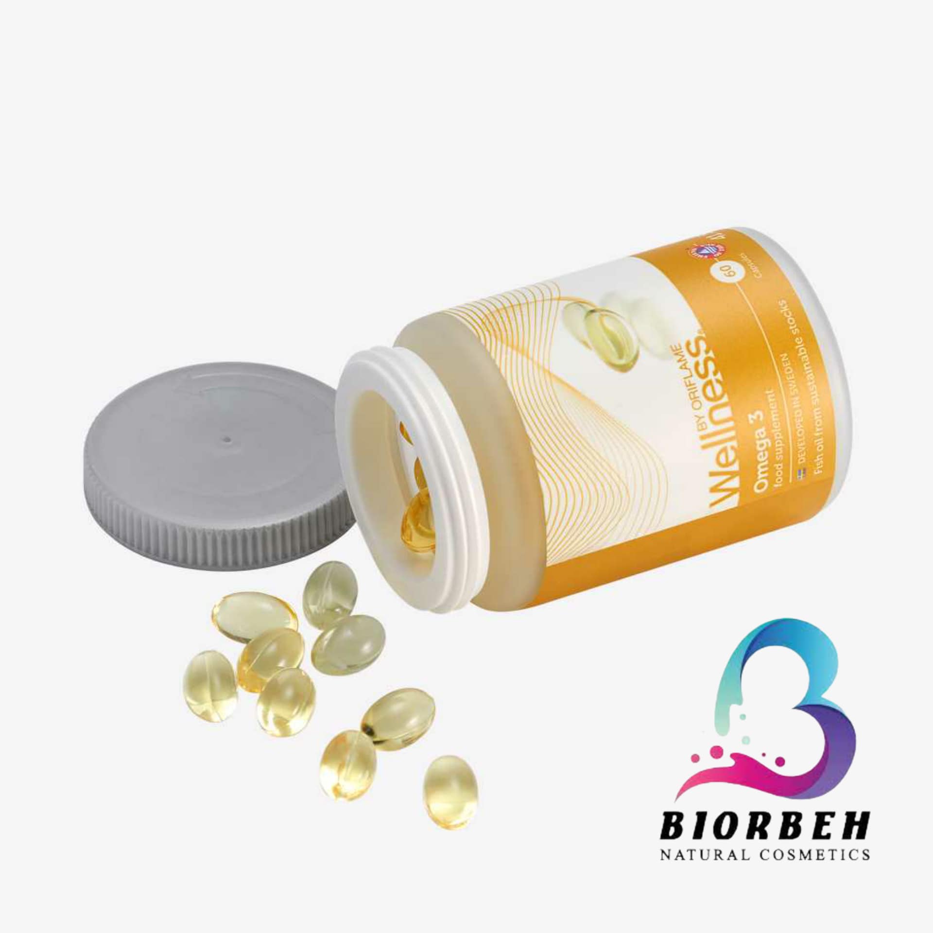 کپسول سلامت پوست و قلب، قرص تقویت پوست ولنس امگا 3