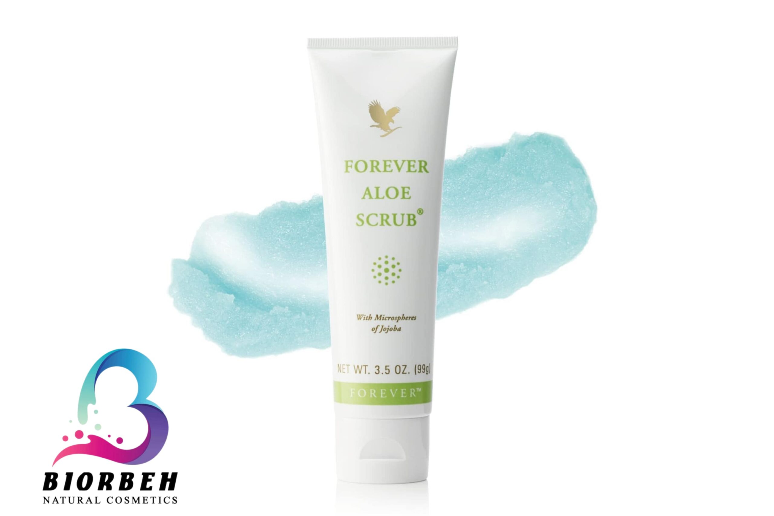Forever Aloe Scrub۳ پاکسازی منافذ پوست با اسکراب آلوئه فوراور|تمیز کردن پوست با اسکراب آلوئه فوراور|